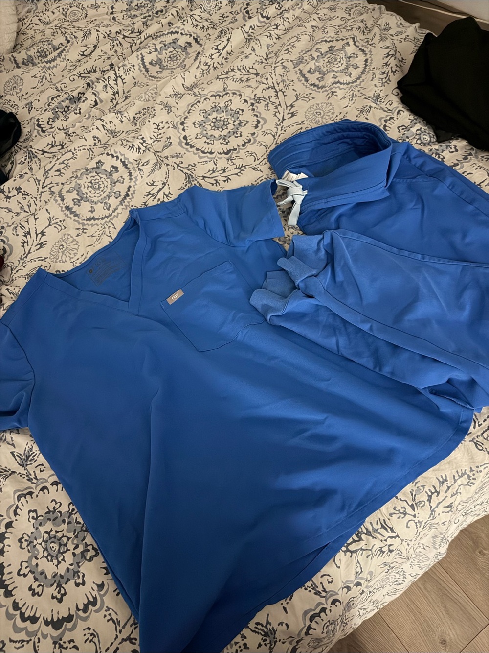 FIGS Vibrant Blue Scrub Top